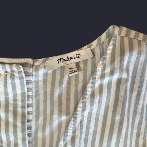 Madewell White & Blue Striped Cotton Dress – Size XS - Picture 3 of 6